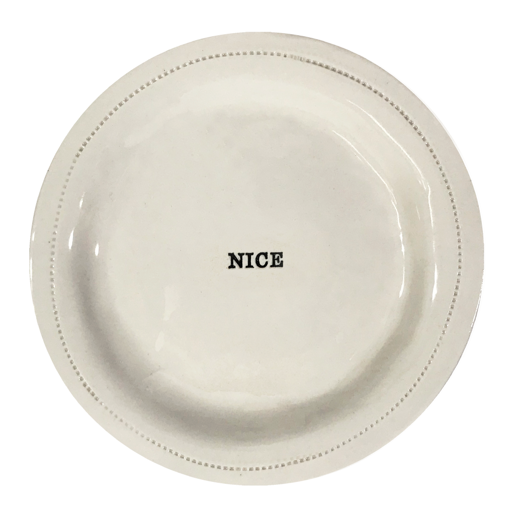 Nice.- 6" Porcelain Round Dish
