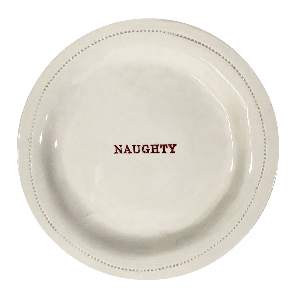 Naughty.- 6" Porcelain Round Dish