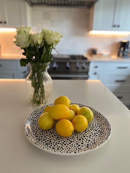 Unique Hand Painted Platter (dots version 2.0)