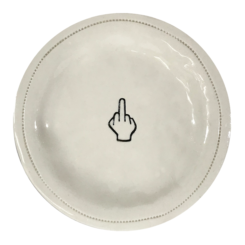 Middle Finger- Porcelain Round