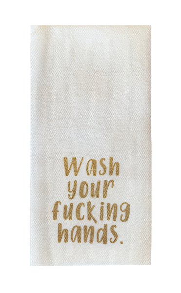 Wash Your Fucking Hands. - Disposable Guest Towels
