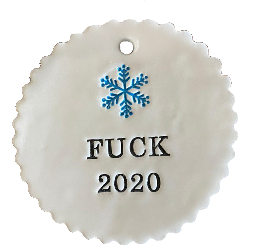 FUCK 2020 -3" Porcelain Tag 6 pcs